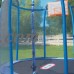 Little Tikes 10-Foot Sports Trampoline, with Safety Enclosure, Basketball Hoops, Ball, and Padded Frame, Blue/Green   556553967